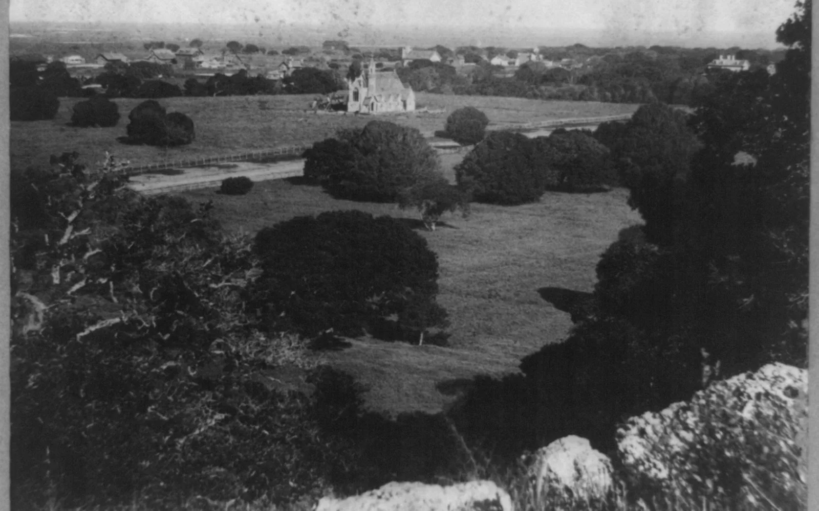 San Mateo landscape view from the west